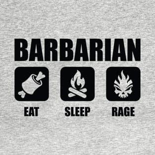 BARBARIAN Eat Sleep Rage T-Shirt